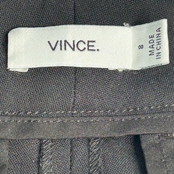Vince Dress Pant Wm Sz 8 Lightweight Dark Navy Blue Flat Front Straight Leg Chi… - Picture 5 of 11